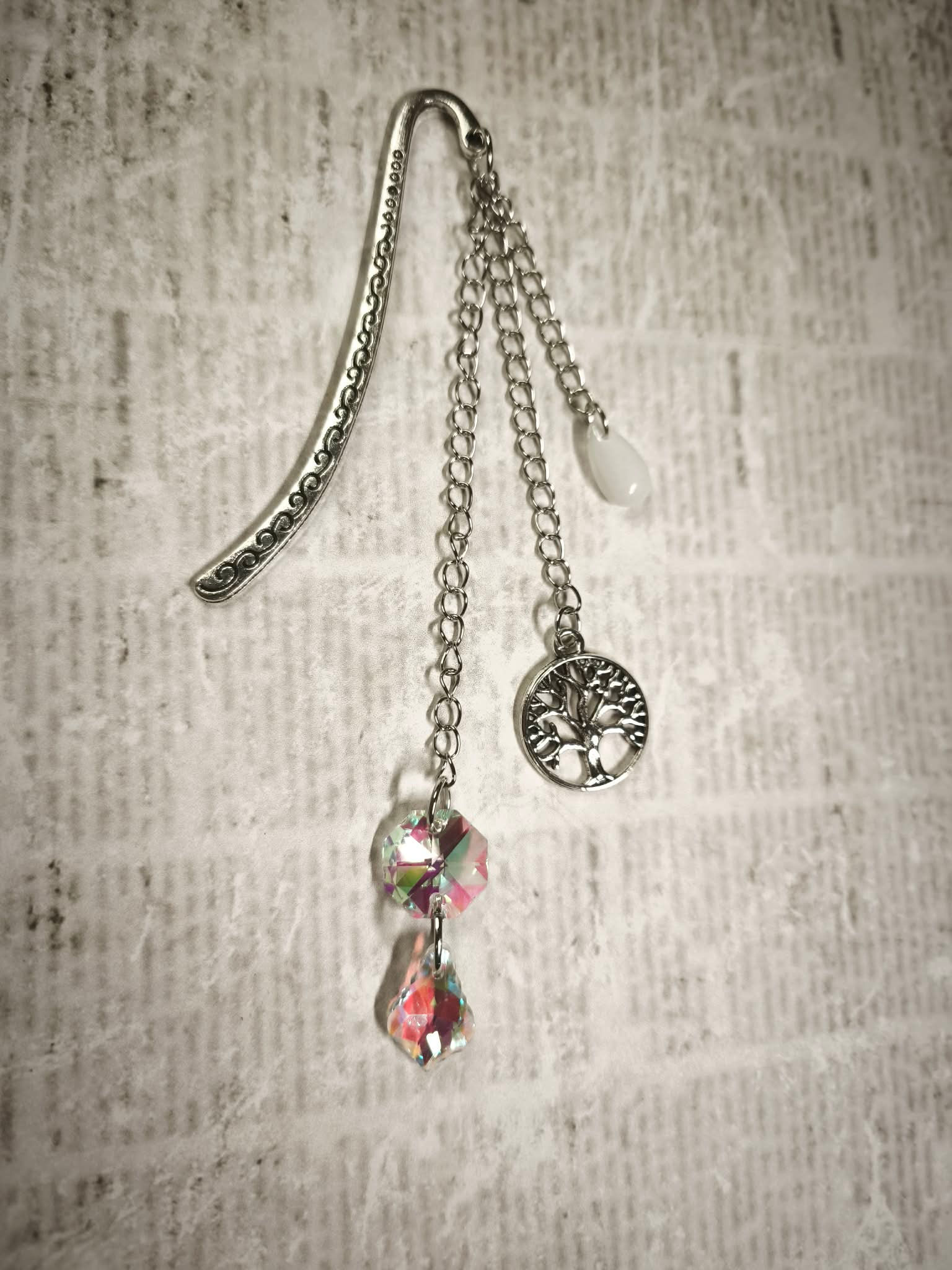 Marque Page Arbre de Vie Blanc