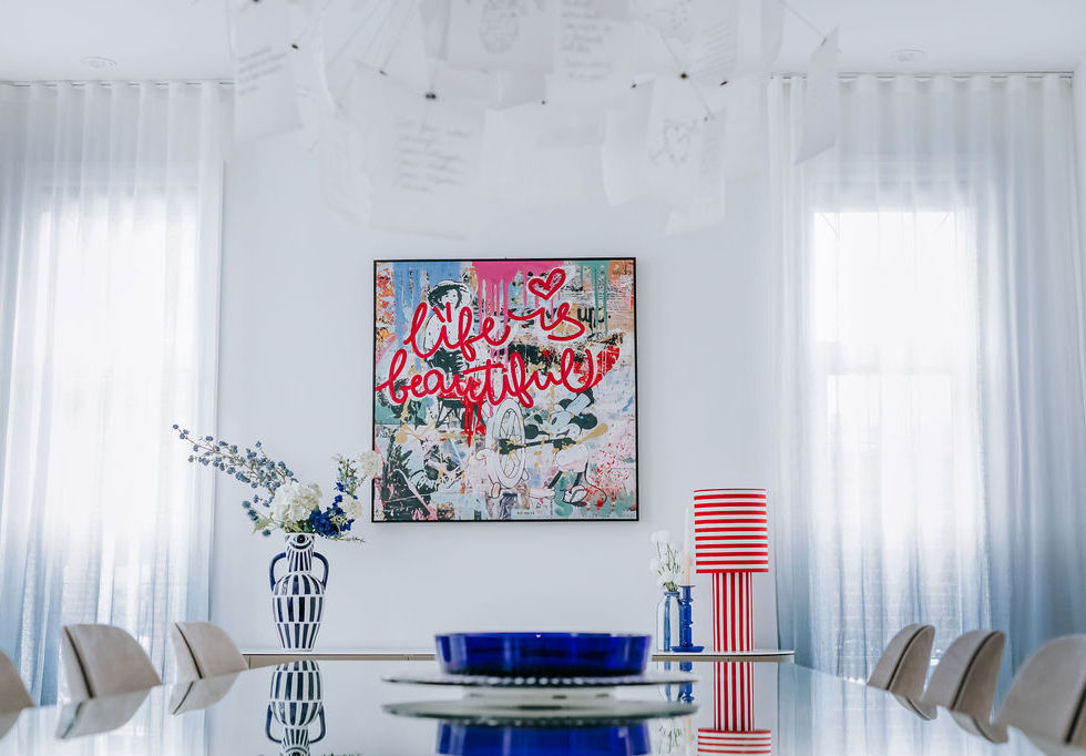 3D Chambre parentale au mobilier Roche Bobois, inspiration Sarah Lavoine, suspension Nelson Bubble