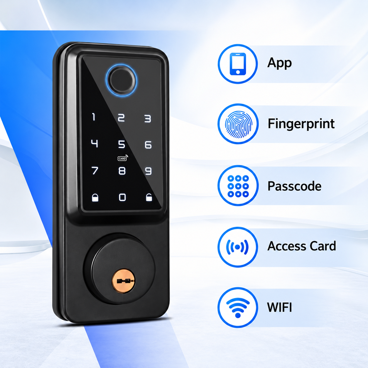 Anti-theft WIFI Deadbolt