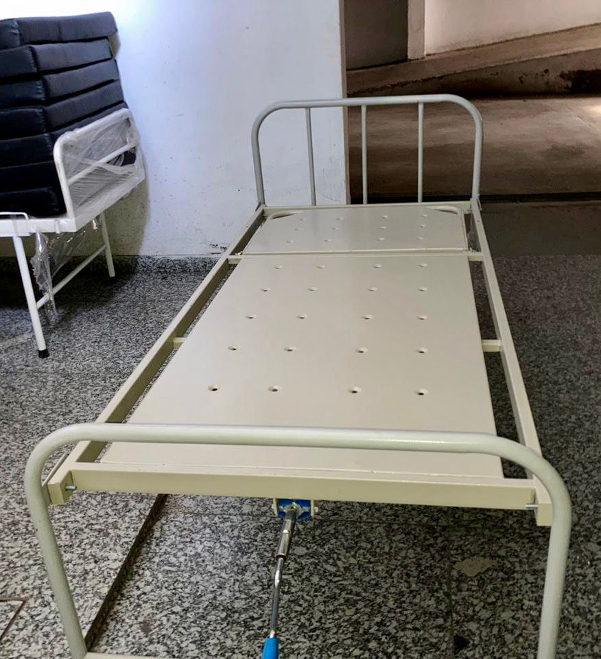 Thumbnail: Semi-Fowler Hospital Bed on Rent - Features adjustable positioning and secure side rails, ensuring comfort and safety.