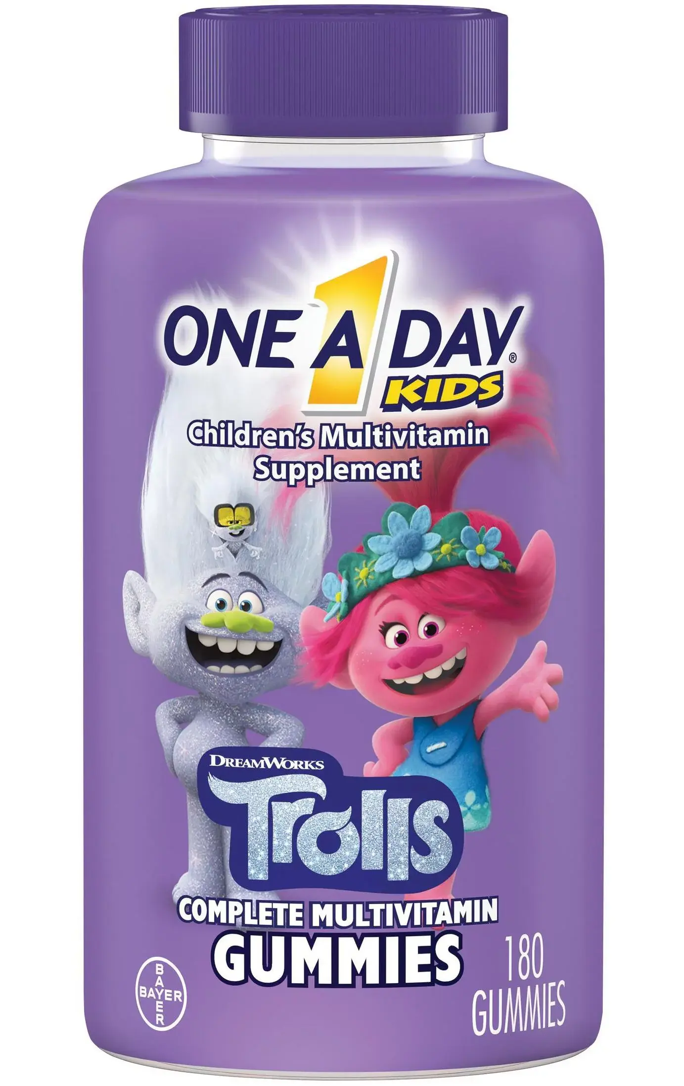 One a Day KIDS Trolls Gummies, Multivitamins for Children, 180 ct.