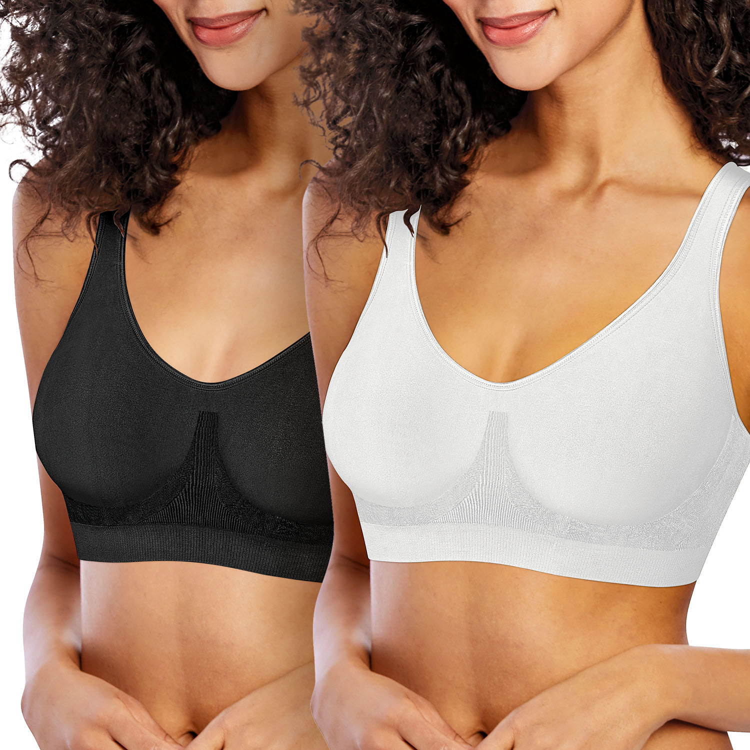 Bali Comfort Revolution Wire Free Shaping Bra- 2 Pack