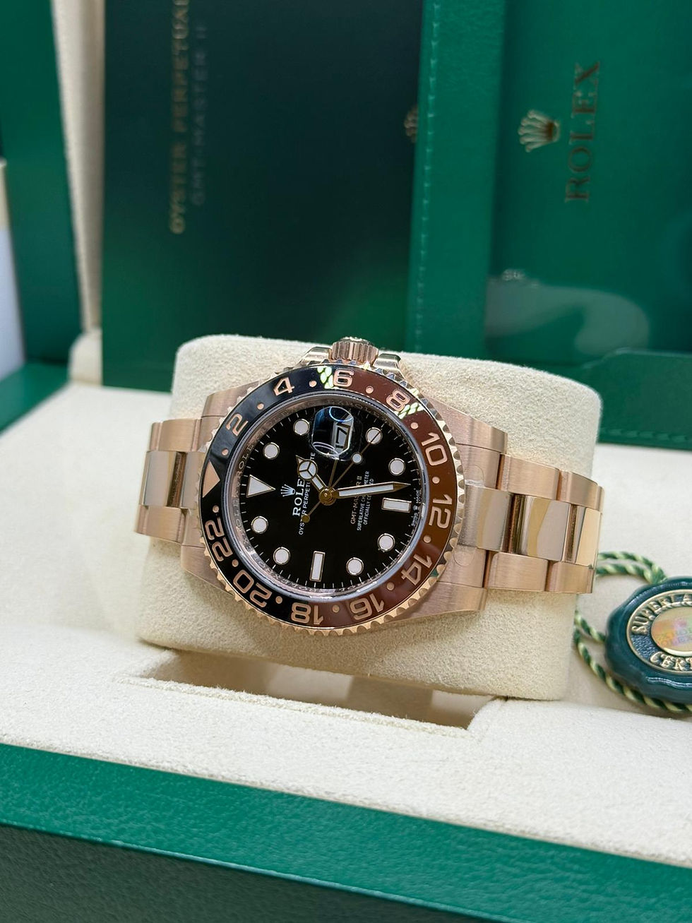 Thumbnail: Rolex GMT-Master II 126715CHNR Roségold Full Set 2022