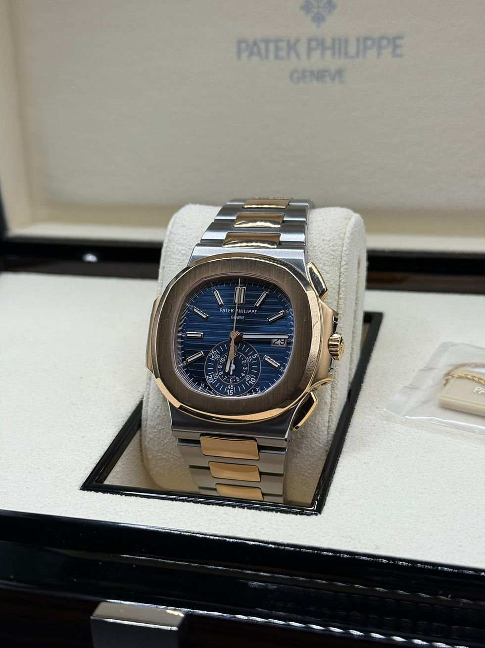 Thumbnail: Patek Philippe Nautilus Chronograph 5980/1AR-001 Full Set DE 2020