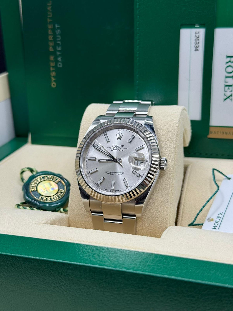 Thumbnail: Rolex Datejust 41MM 126334 Full Set LC100