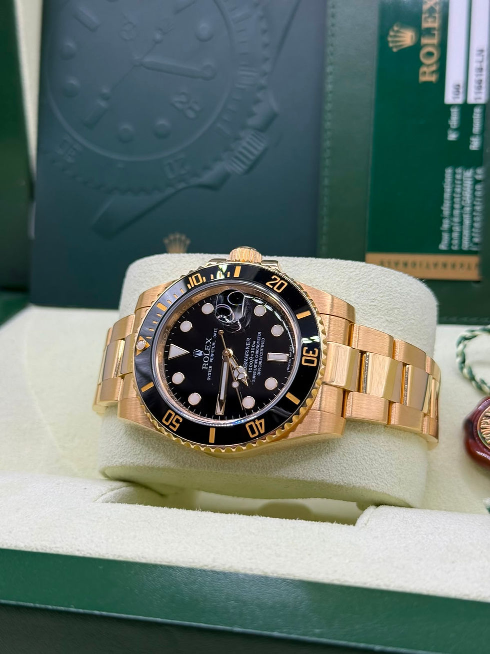 Thumbnail: Rolex Submariner Date 116618LN 40MM Gelbgold Full Set LC100 ‼️