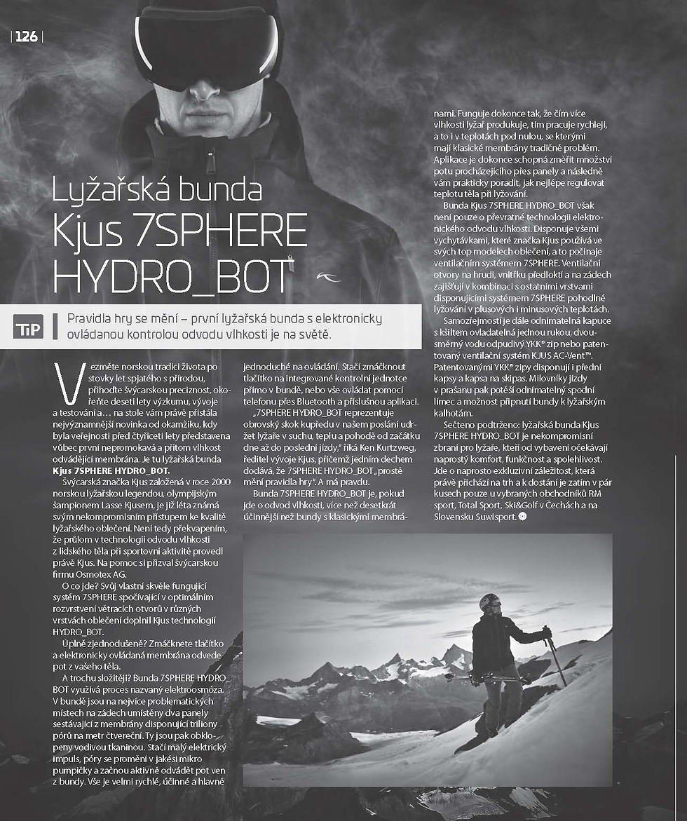 PR článeklyžařská bunda Kjus Hydrobot