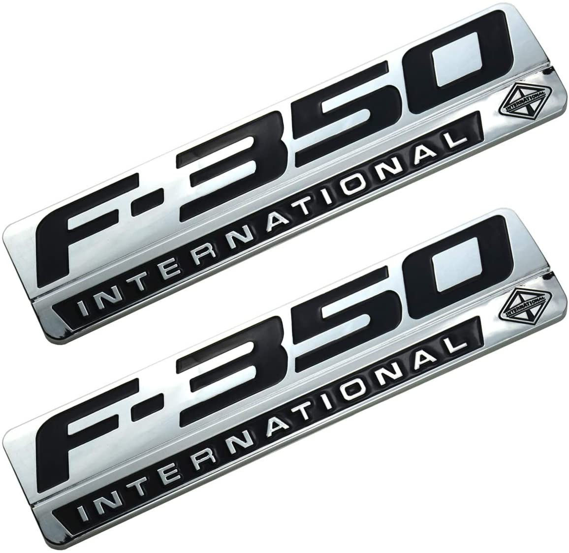 05-07 Ford F-350 International Side Fender Nameplate Emblem Logo Ornament Set.