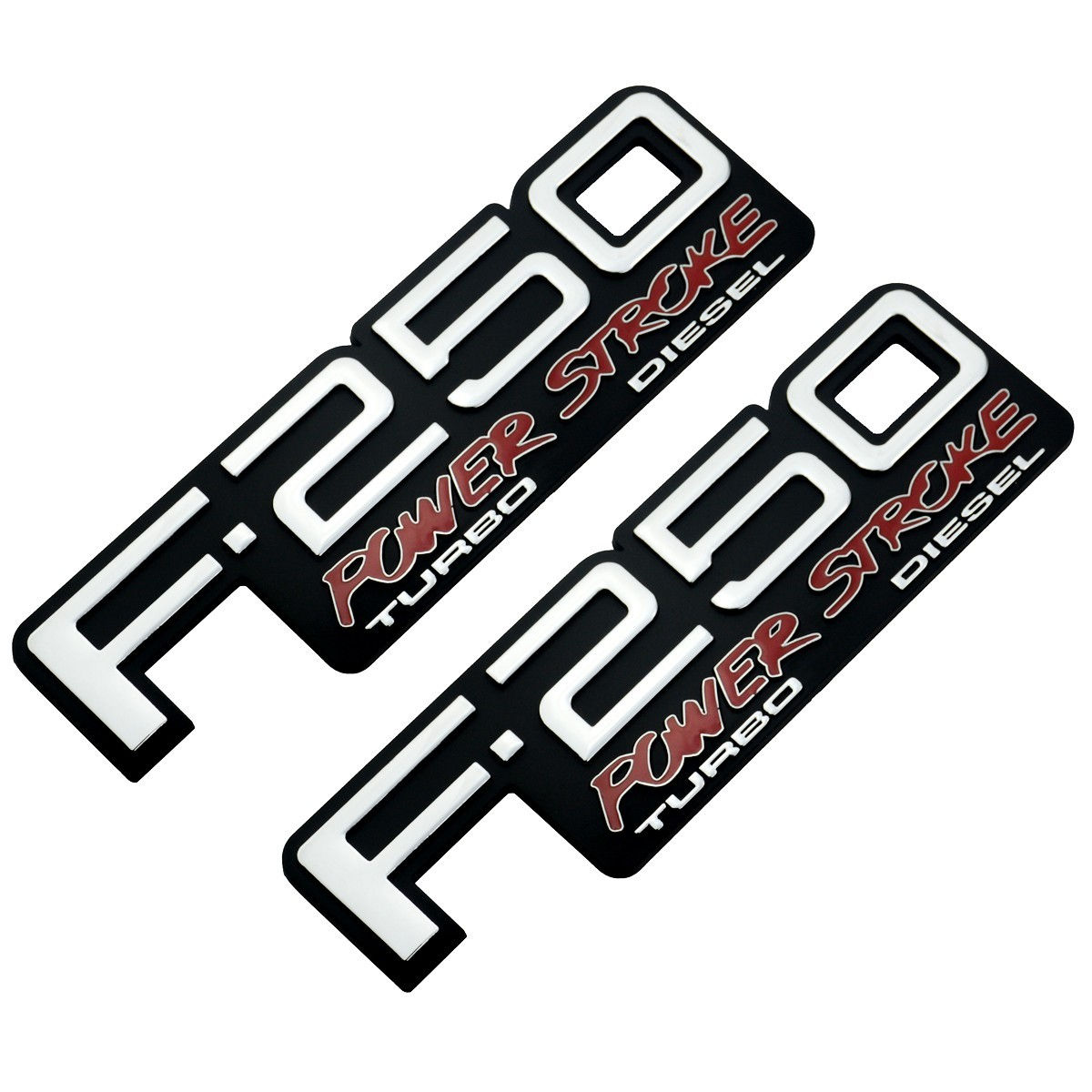 92-96 Truck F-250 Power Stroke Turbo Diesel Emblem Nameplate F5TZ-16720 Logo Set