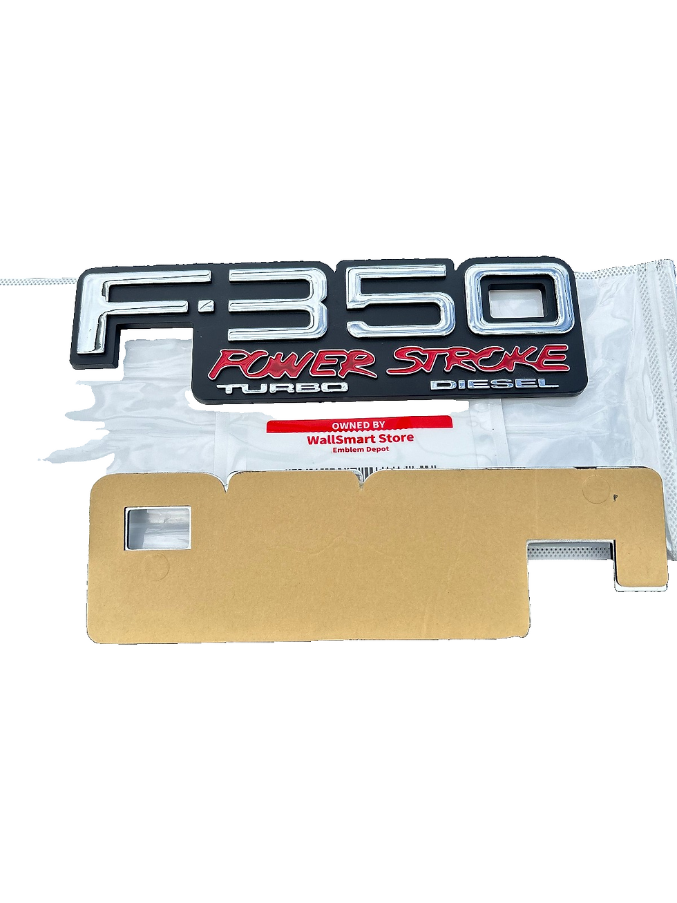 Thumbnail: 1992-1996 Ford F-350 Power Stroke Turbo Diesel Fender Nameplate Emblem Logo Set