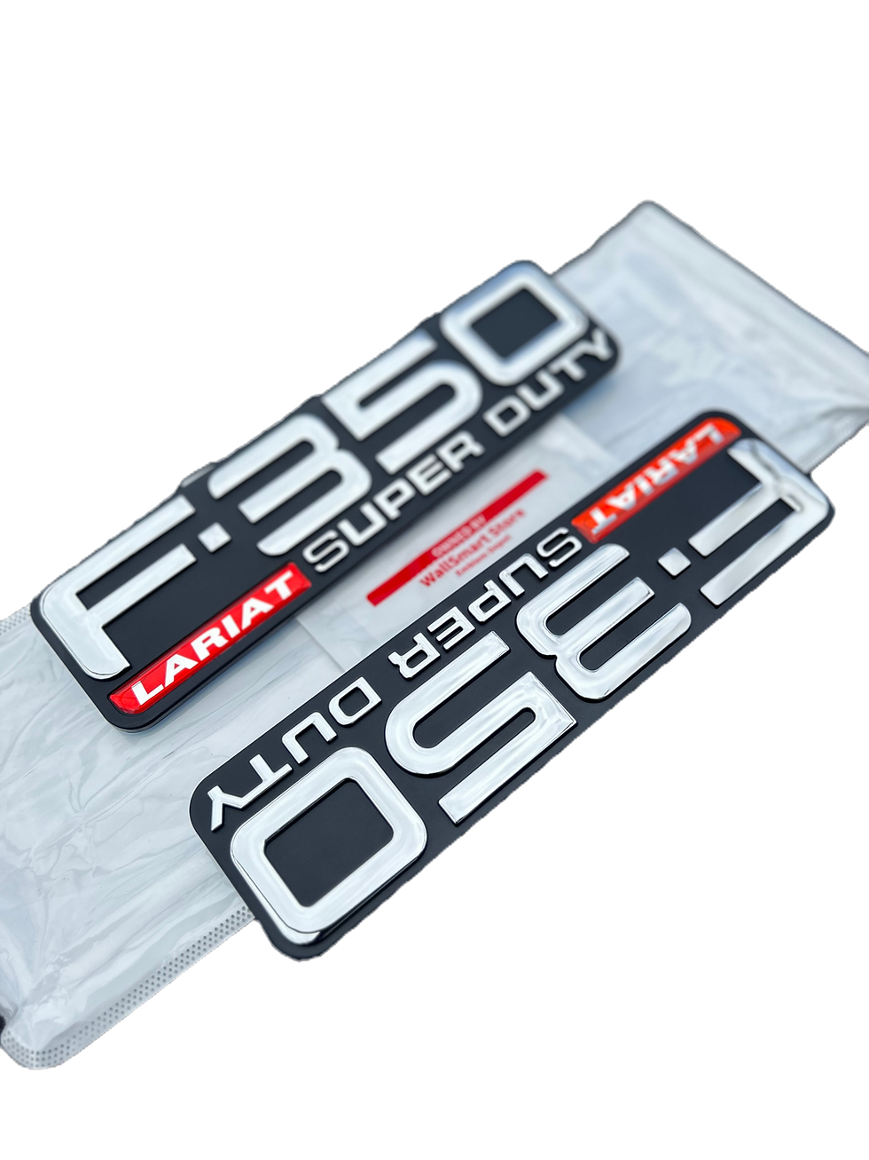 Thumbnail: 99-04 Ford F-350 Lariat Super Duty Door Nameplate F81Z-16720-XA Emblem Logo Set