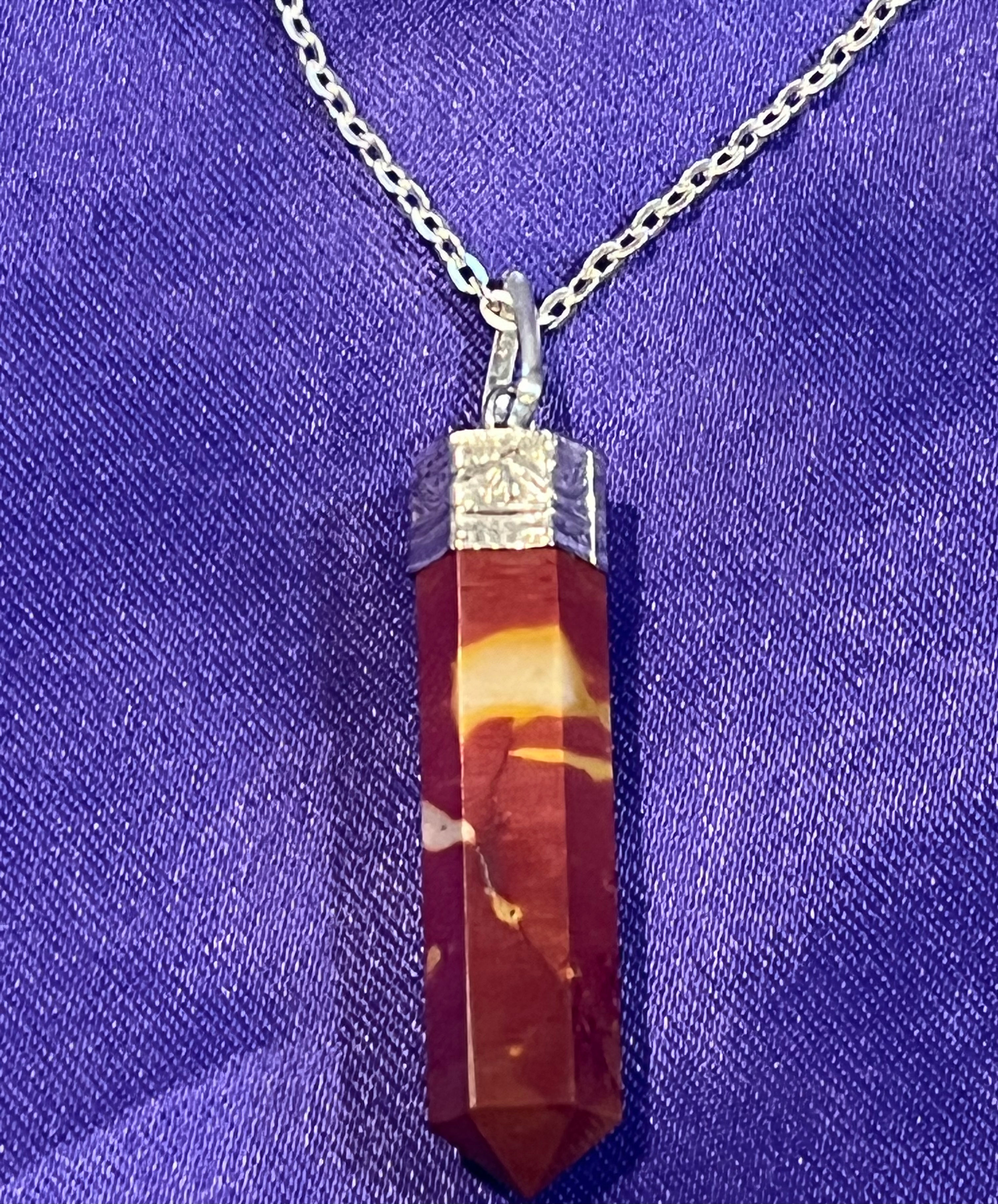 IMPERIAL JASPER CRYSTAL NECKLACE