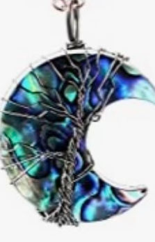 Thumbnail: LUNA CRESCENT CRYSTAL NECKLACE