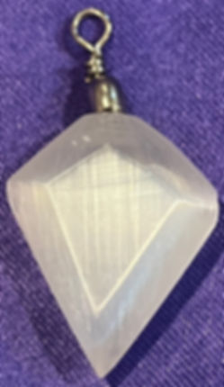 SELENITE CRYSTAL PENDANT NECKLACE