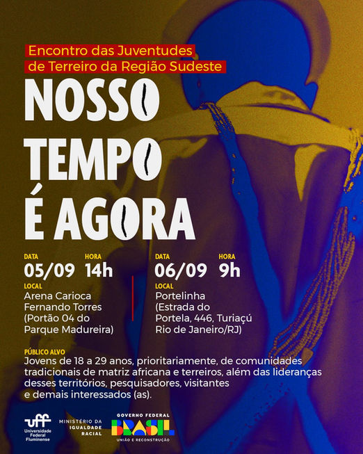 ENCONTRO DAS JUVENTUDES DE TERREIRO DA REGIÃO SUDESTE - NOSSO TEMPO É AGORA