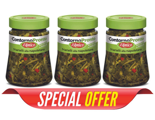 3x290Gr NEAPOLITAN FRIARIELLI - BROCCOLI RAPE- D'AMICO | madeinitalychester
