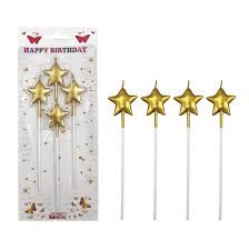 Küçük resim: ✨⭐ Renkli Yıldızlı Çubuklu Mumlar – Kutlamalarınıza Renk Katın! ⭐✨
