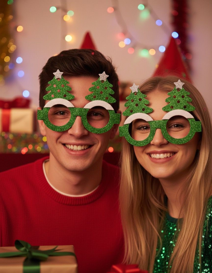 Çam Ağacı Yılbaşı Gözlüğü