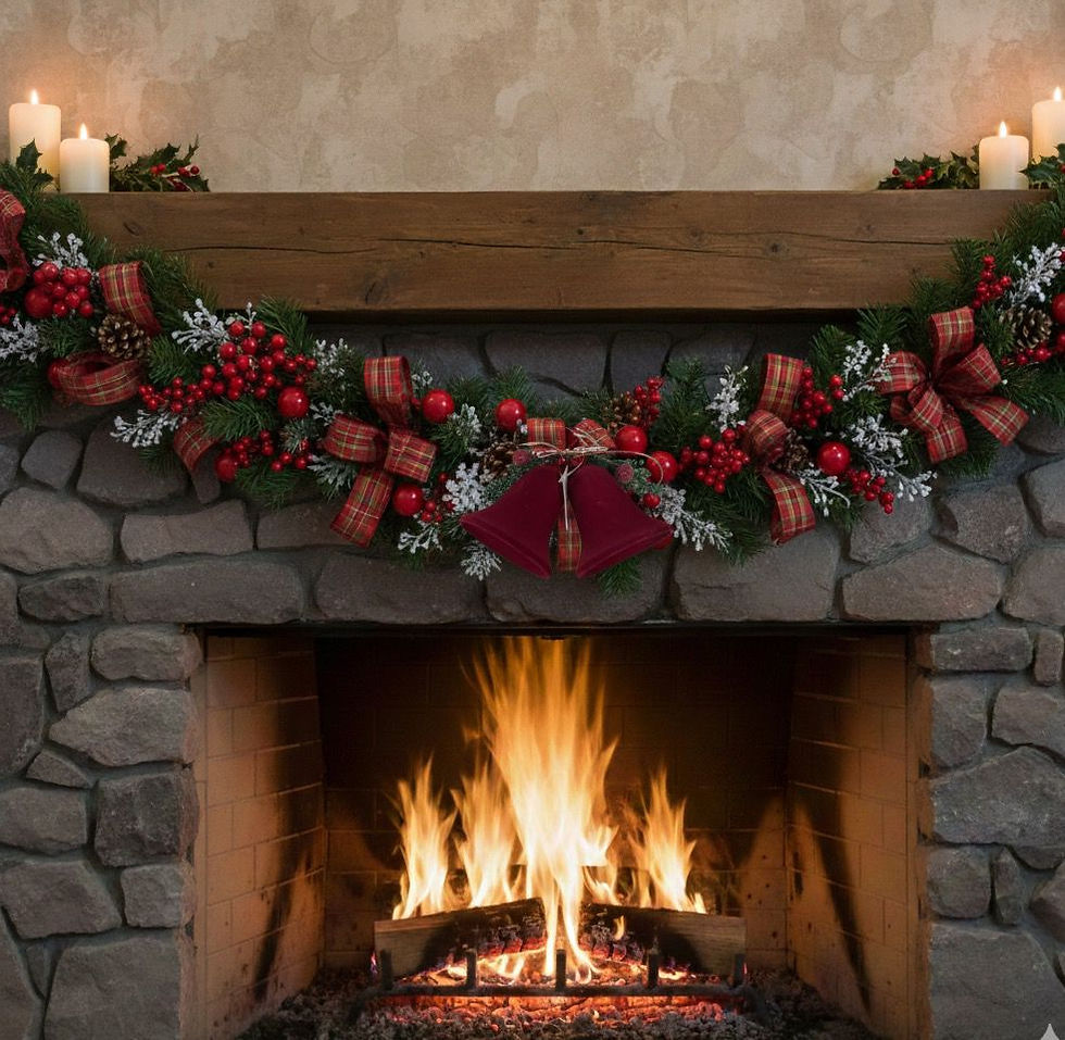 Küçük resim: Kadife 2'li Çan Yılbaşı Süsü Seti