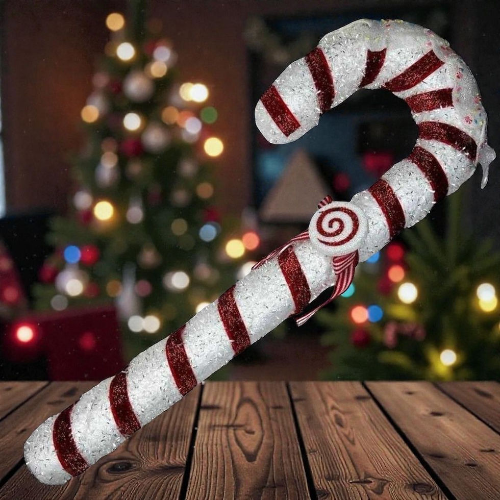 Küçük resim: Dev Lüks Yılbaşı Baston 60 cm