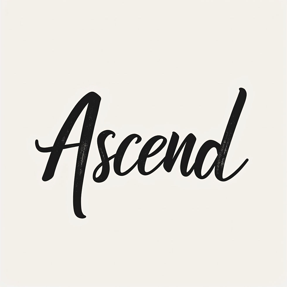 Ascend Typography Print
