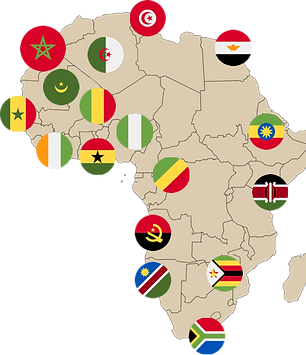 Cleanvestree Africa 17 Countries Map.png