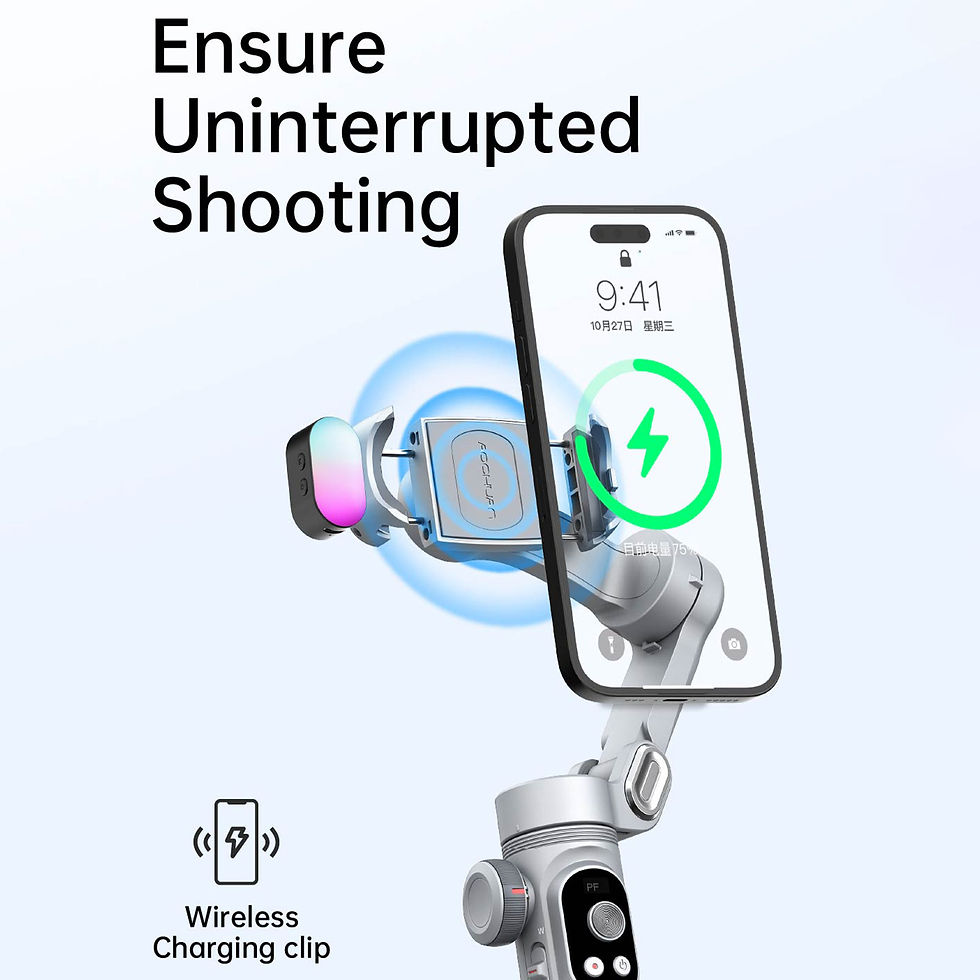 Thumbnail: Aochuan Smart Xpro 3 Axis Smartphone Gimbal Stabilizer For iPhone And Android Ph