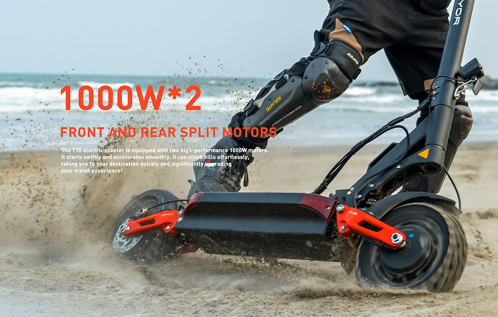 Thumbnail: Joyor T10 1000w*2 Electric Scooter Adult Foldable Escooter 60v18ah Battery 10 In