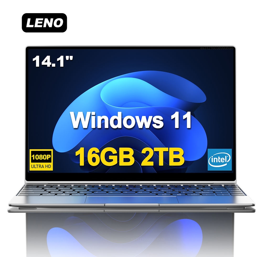 Thumbnail: Leno 14.1" Ultra Slim Laptop 16GB RAM 2TB SSD Windows 11 Intel N3700 Notebook Ga