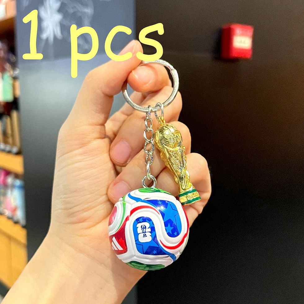Thumbnail: Football Keychain 2026-USA Canada Mexico Soccer Match Souvenir, 3D Sports Pe