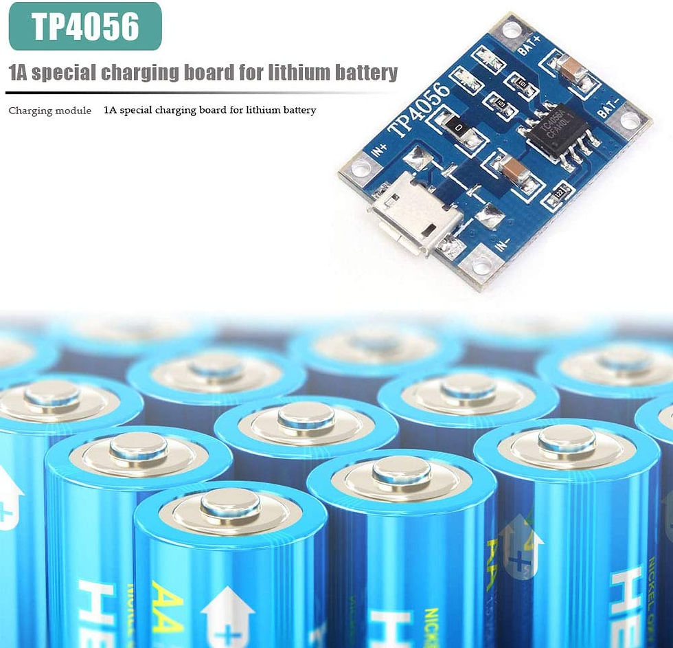 Thumbnail: 5V 1a Micro/USB-C/mini 18650 Tp4056 Lithium Battery Charger Module Charg
