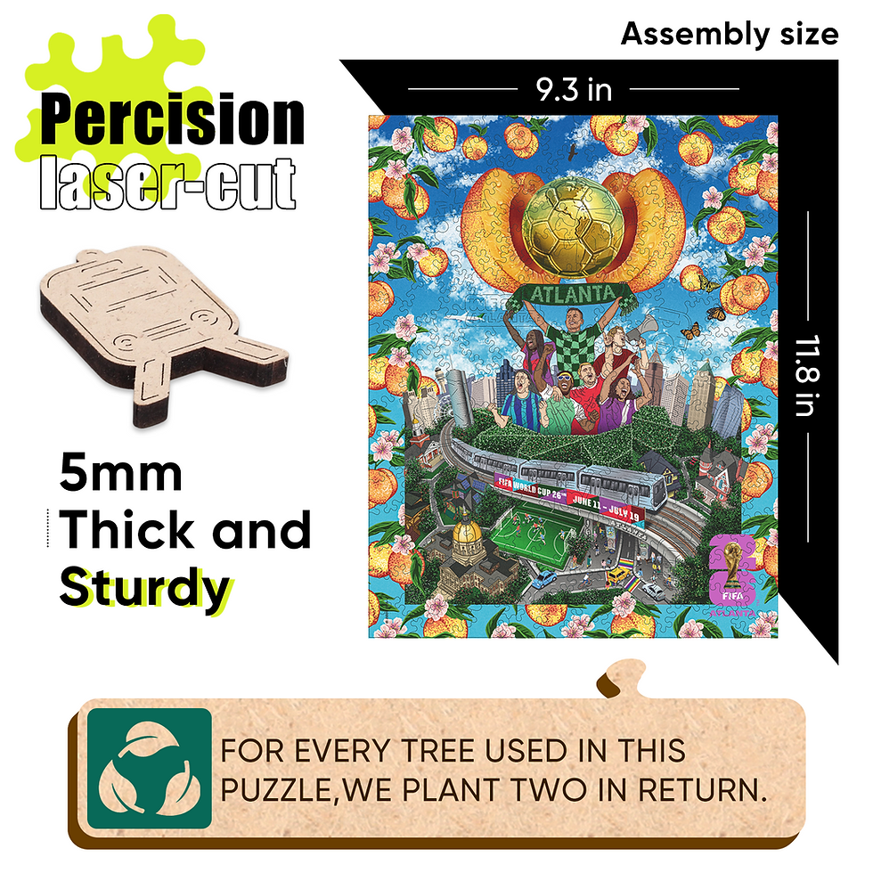 Thumbnail: Fifa World Cup 2026 Dallas City Wooden Puzzle