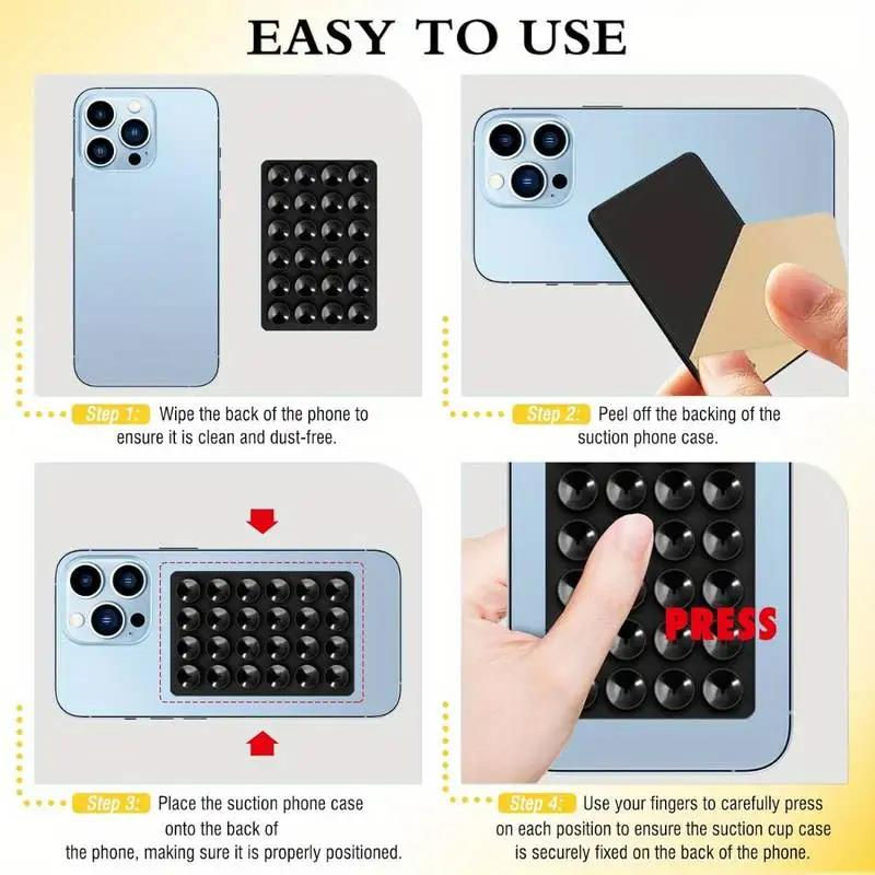 Thumbnail: Silicone Suction Phone Holder Mat Multi-functional Suction Cup Phone Stand