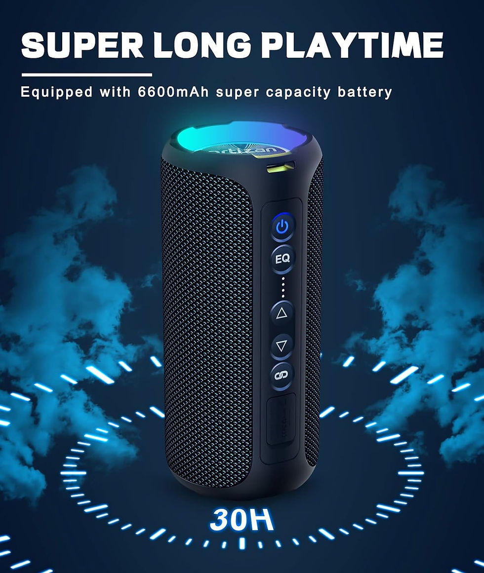 Thumbnail: Ortizan Bluetooth Speakers 40W Enhanced Bass Portable Outdoor Wireless Speaker 3