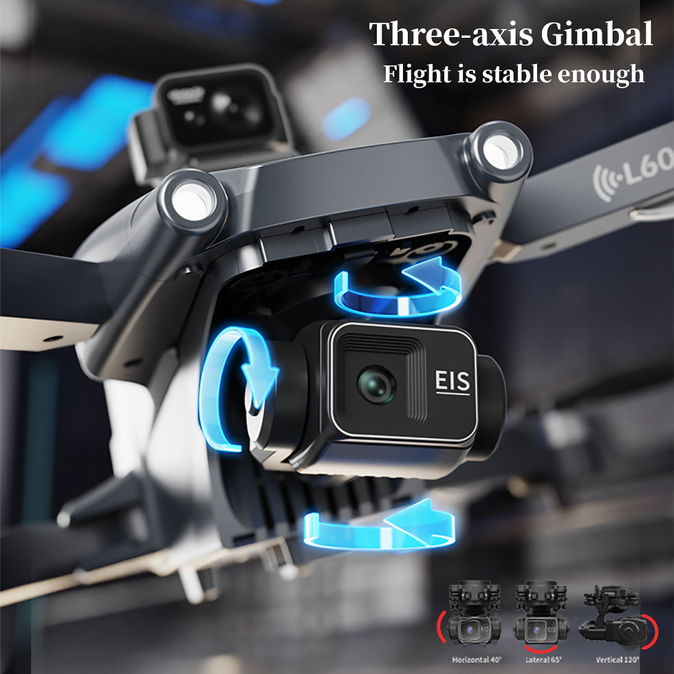 Thumbnail: L600 Pro Max Professional Drone With 8K Camera 3-Axis Gimbal WiFi 360° Obst
