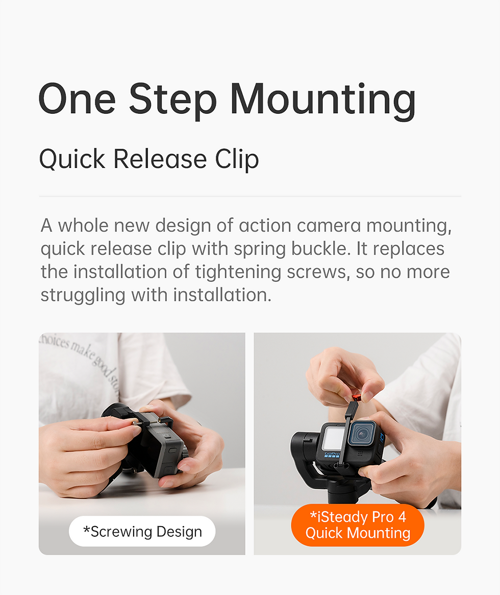 Thumbnail: Hohem Isteady Pro 4 3-Axis Gimbal Stabiliser For Gopro Hero 9 And 10