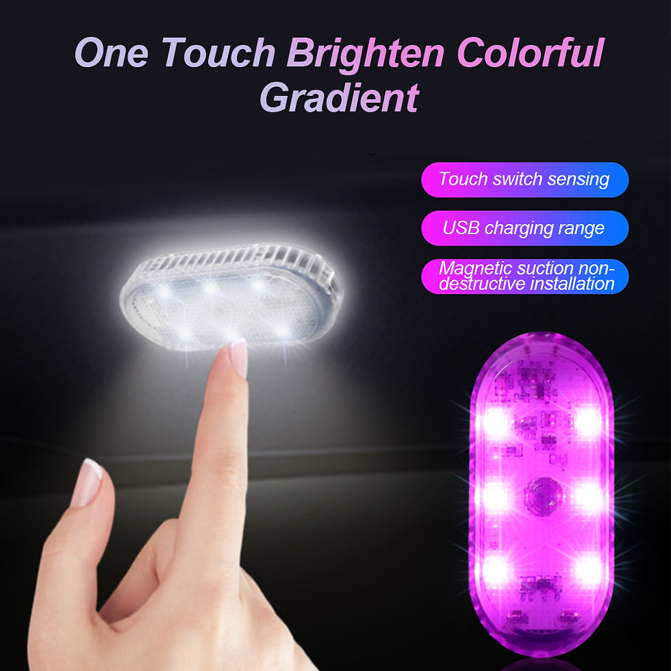 Thumbnail: Multicolour Touch Sensor LED Roof Light For Car