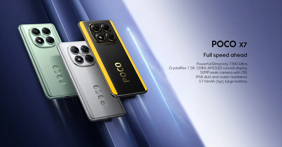 Thumbnail: POCO X7 5G 6.67-Inch 120Hz 50MP 5110mah Fast Charging
