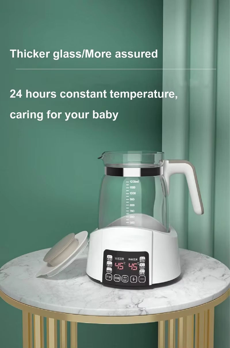 Thumbnail: 1.2L Infant Thermostatic Milk Regulator Kettle Hot Water Smart Insulation Po