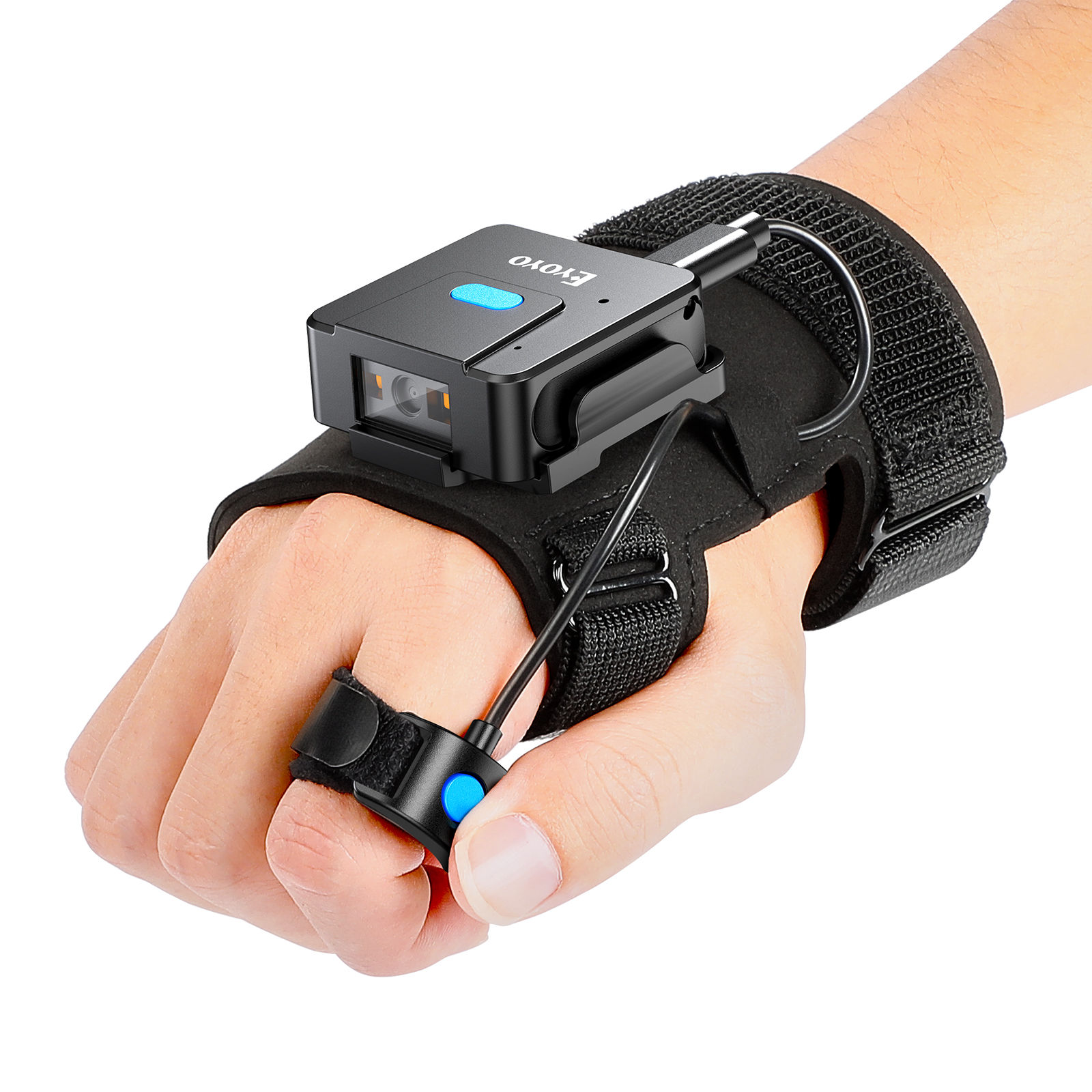 Eyoyo 2D Bluetooth Barcode Scanner Left&right Hand Glove Wearable Scanner Patabl