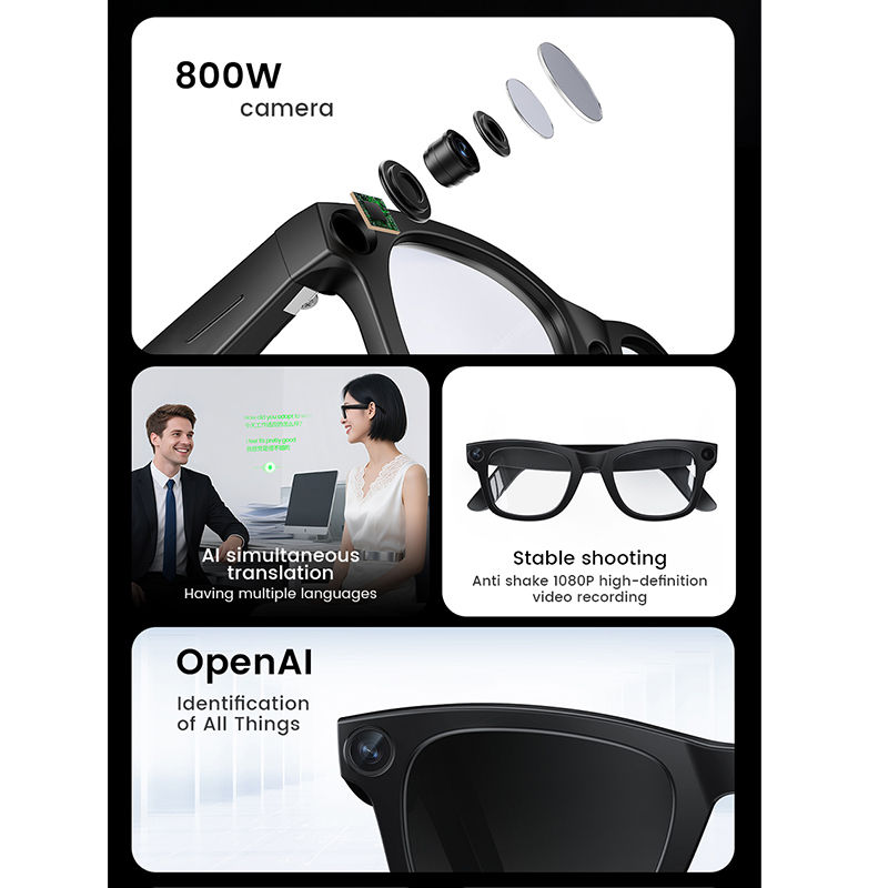 Thumbnail: 2026 Smart Glasses HD Photo Video Openai Record Translation Touch Photochromic