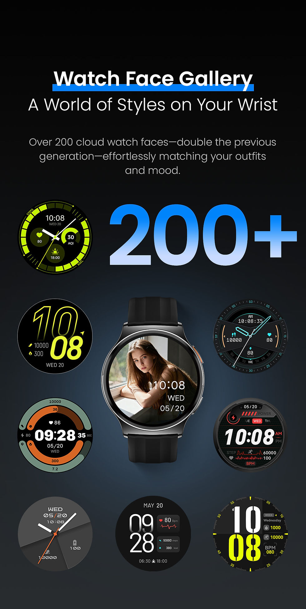 Thumbnail: Haylou Solar Lite 2 Smartwatch 1.43-Inch 150+ Sports Modes