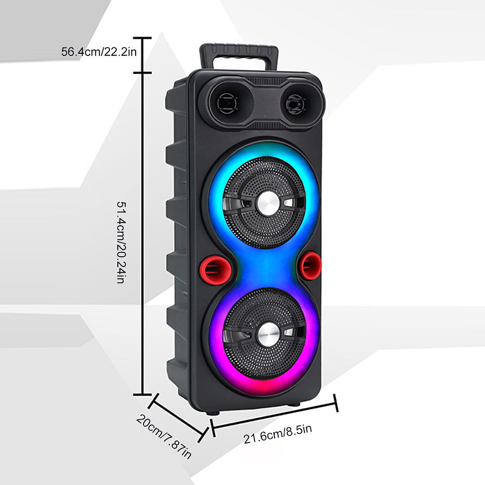 Thumbnail: Dual Subwoofer Speakers Bluetooth-compatible 5.0 6.5 Inch Stereo Subwoofer