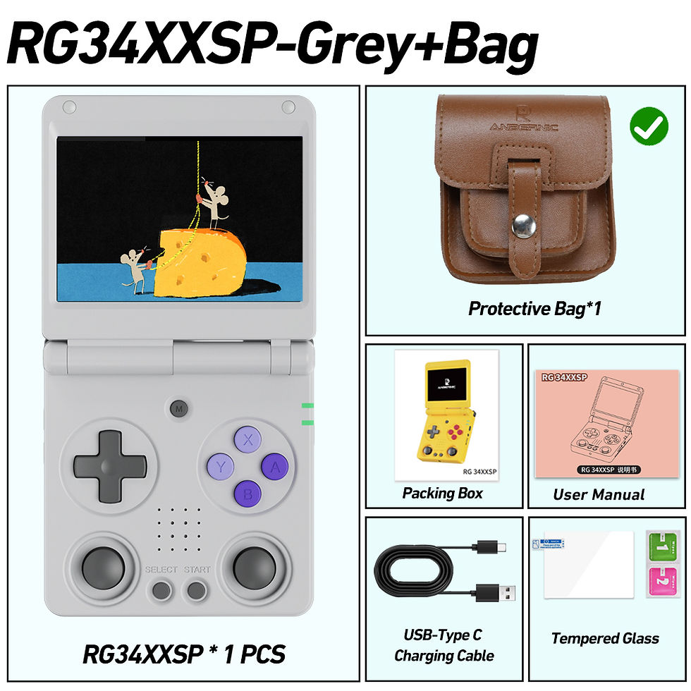 Thumbnail: Anbernic Rg34xxsp 3.4-Inch IPS Linux 64-Bit Game Console H700 Quad