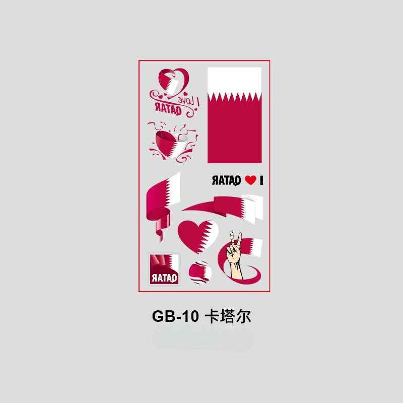Thumbnail: Waterproof National Flag Temporary Tattoos For 2026 World Cup Face Body St