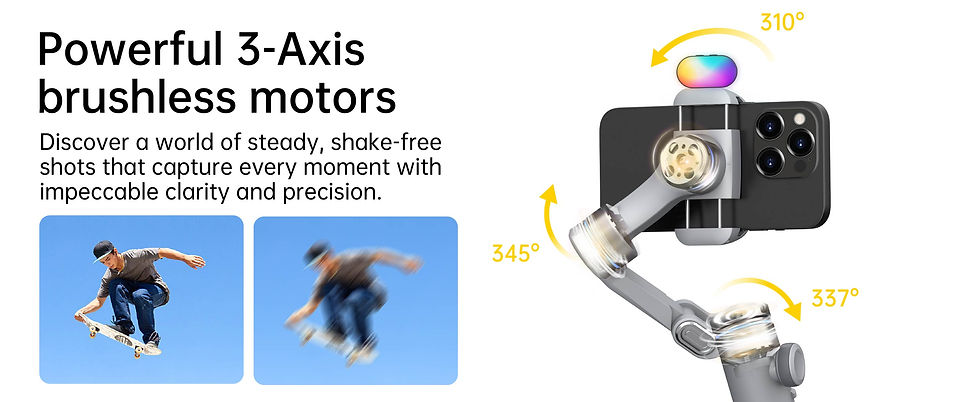 Thumbnail: Aochuan Smart Xpro 3 Axis Smartphone Gimbal Stabilizer For iPhone And Android Ph