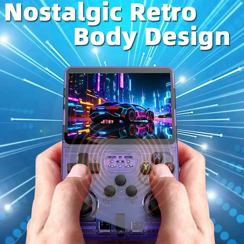 Thumbnail: Retro R36S Handheld Video Game Console 3.5 Inch IPS Screen 64GB Preloaded Ga