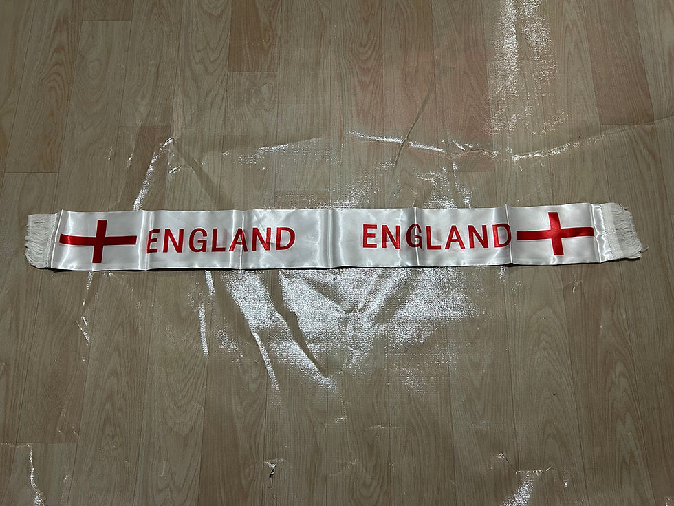 Thumbnail: England Scarf 14x135cm Double-sided Printed England Flag Satin Scarf Suitable