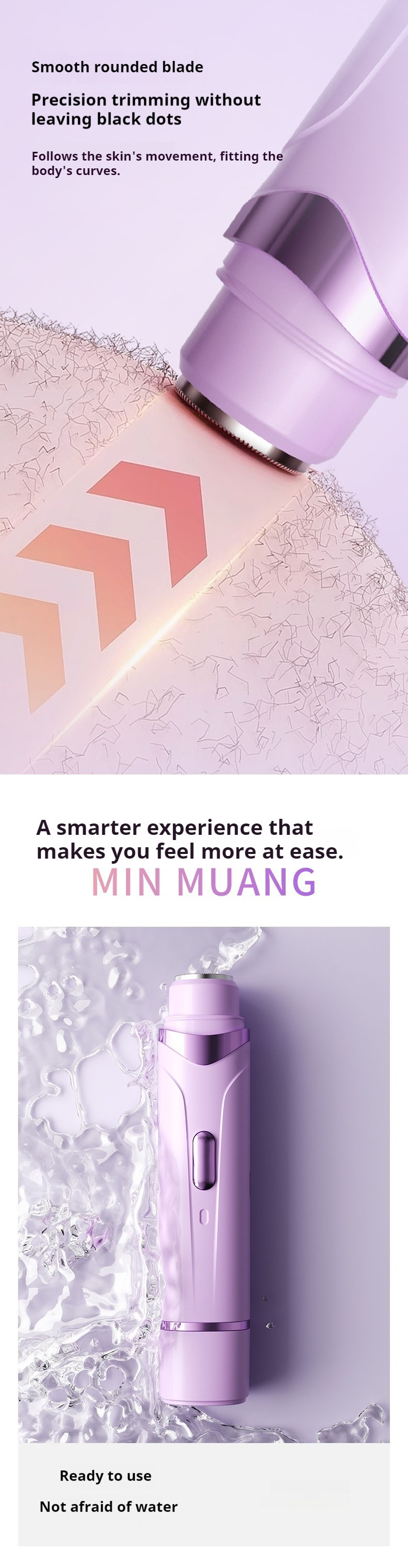Thumbnail: Rechargeable Painless Electric Shaver For Women