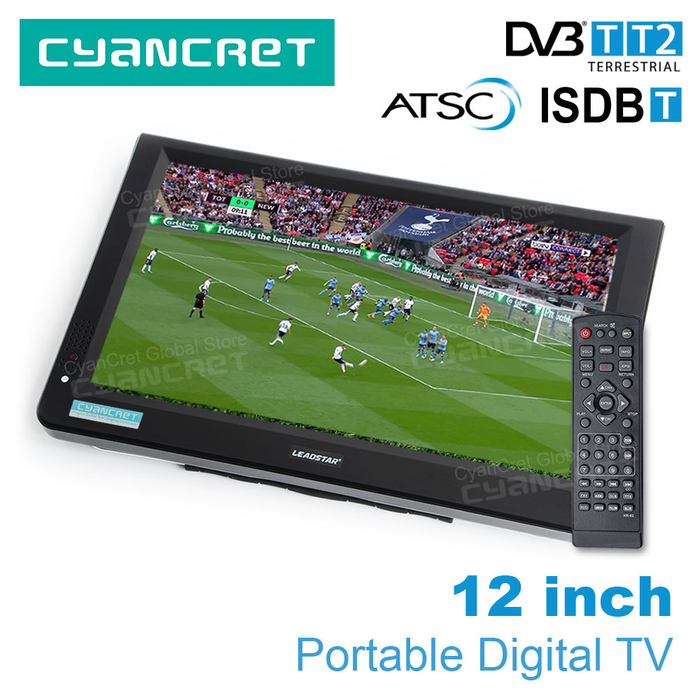 Leadstar D12 12 Inch HD Portable TV DVB-T2 Atsc Isdb-t Tdt Dtt Digital And